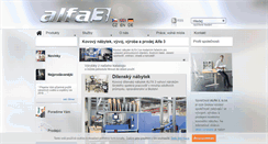 Desktop Screenshot of kovovy-nabytek-alfa3.cz